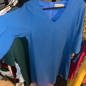 Chic Blue Midi Dress